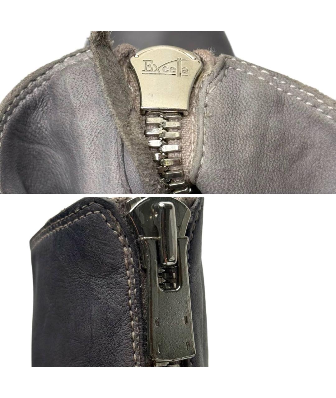 GUIDI Серые кожаные полусапоги, фото 8