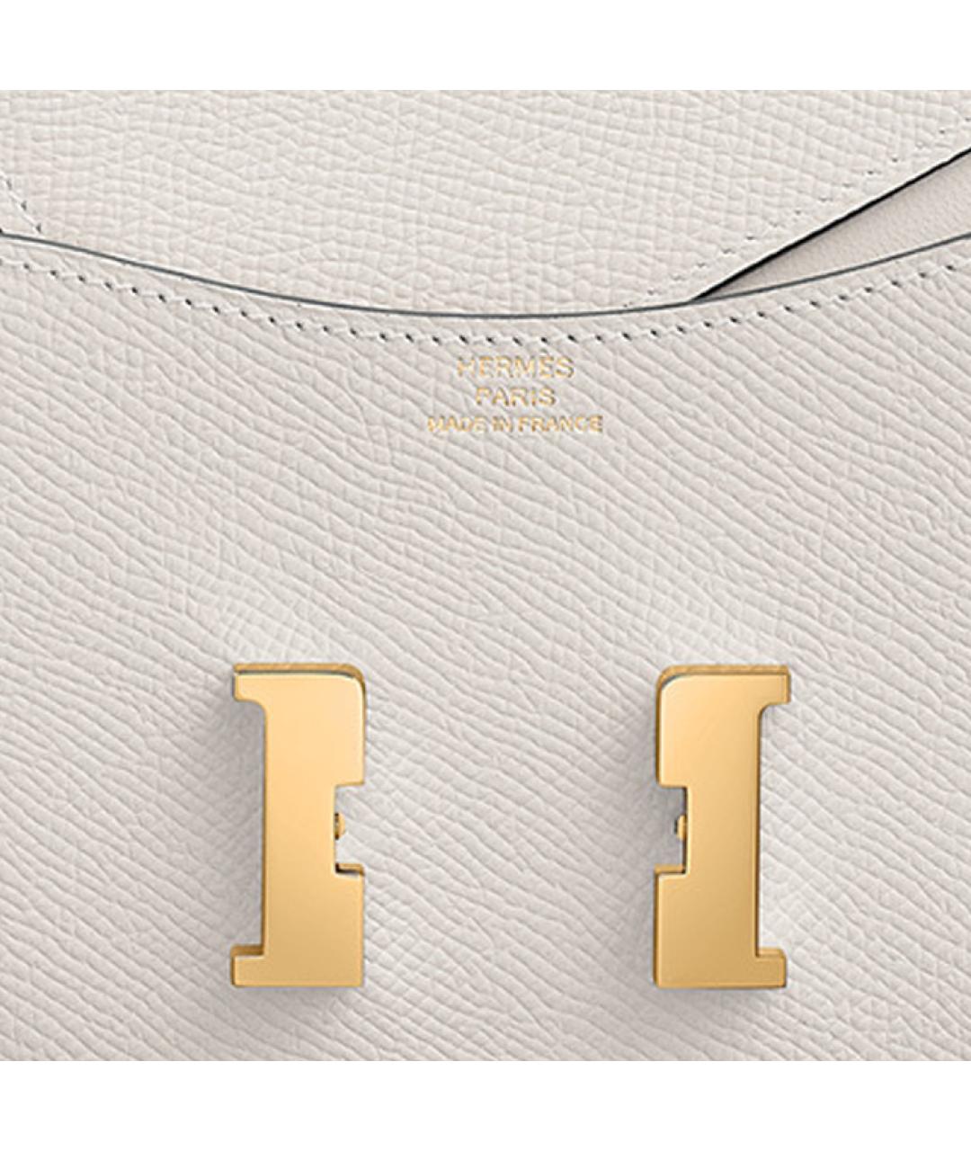 HERMES Бежевая кожаная поясная сумка, фото 4