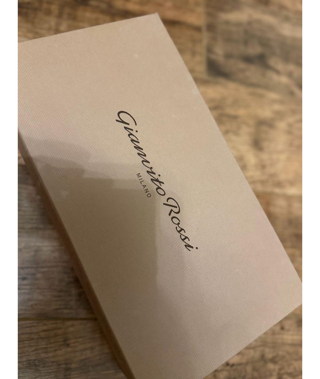 GIANVITO ROSSI Белые кожаные туфли, фото 5