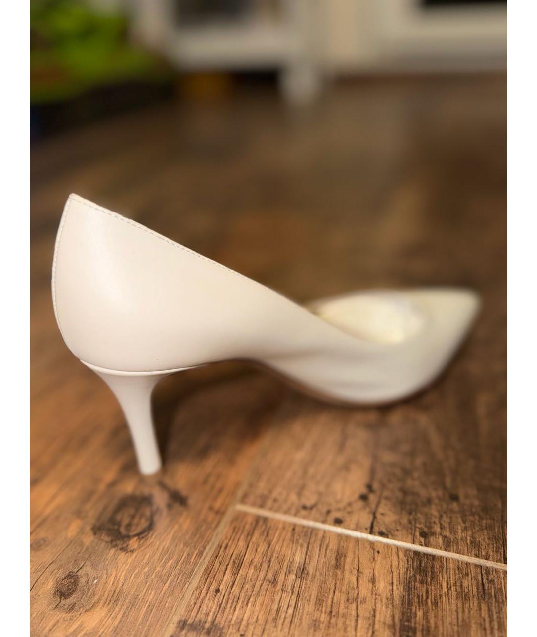 GIANVITO ROSSI Белые кожаные туфли, фото 2