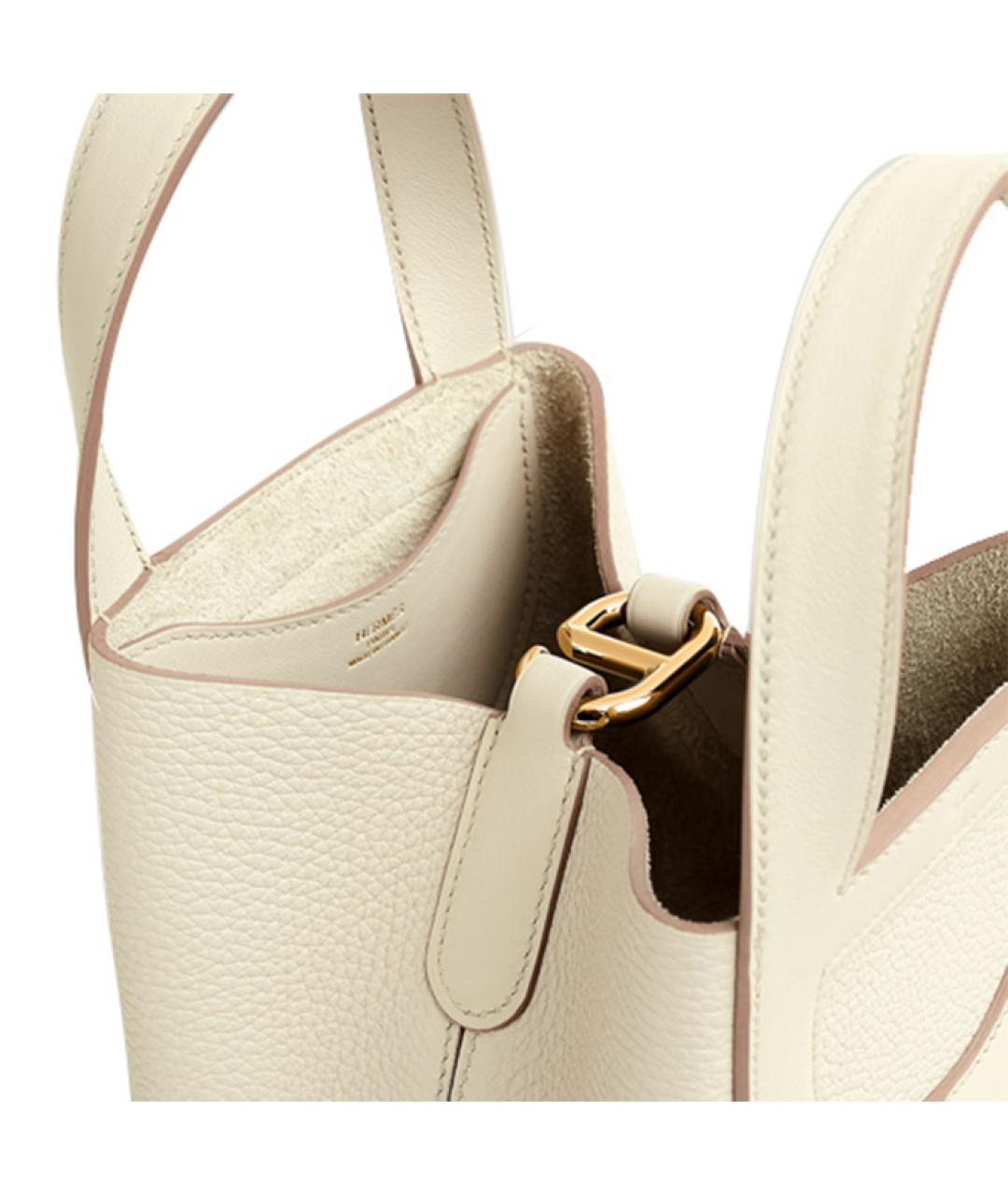 HERMES Белая сумка через плечо, фото 4