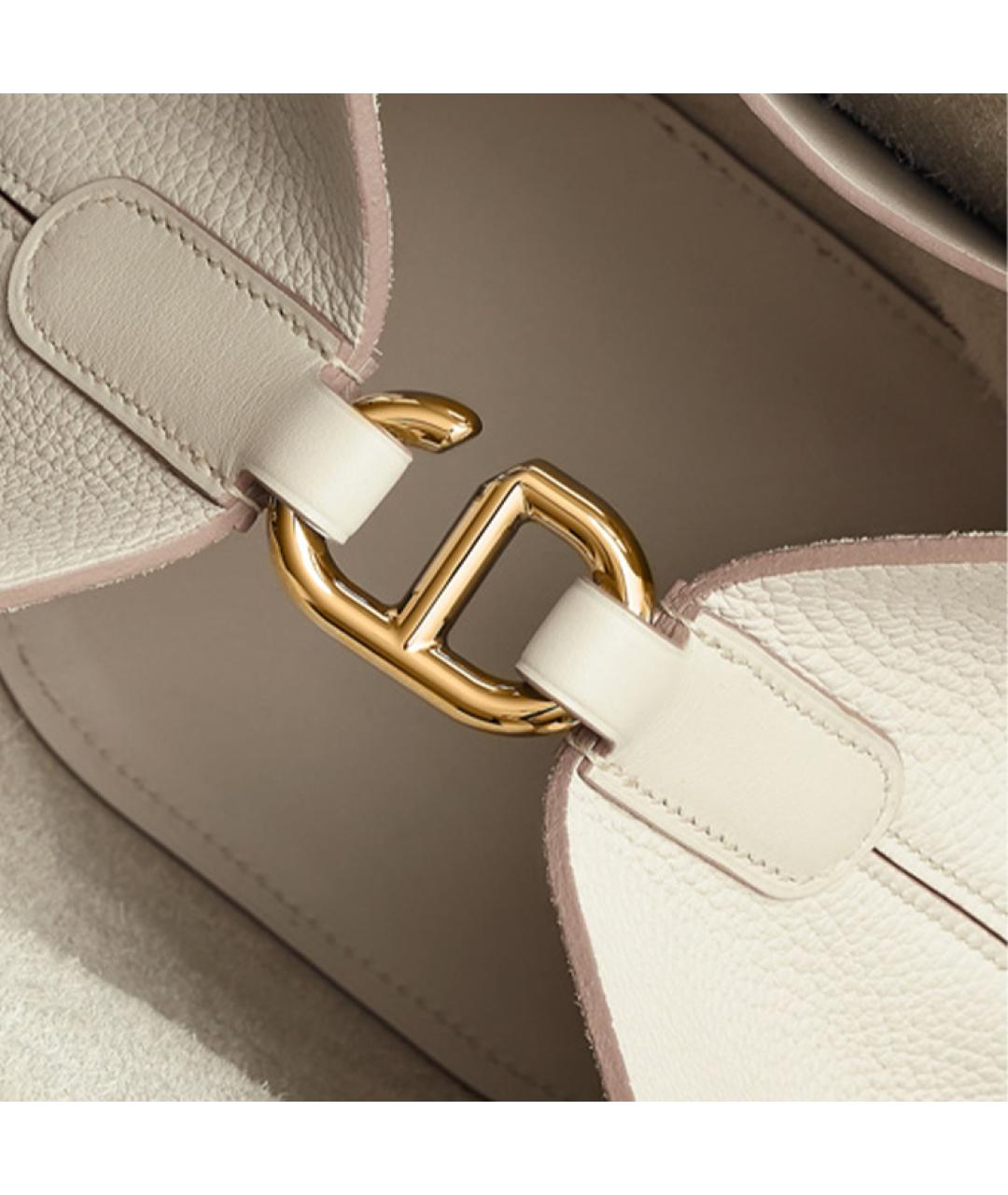 HERMES Белая сумка через плечо, фото 5