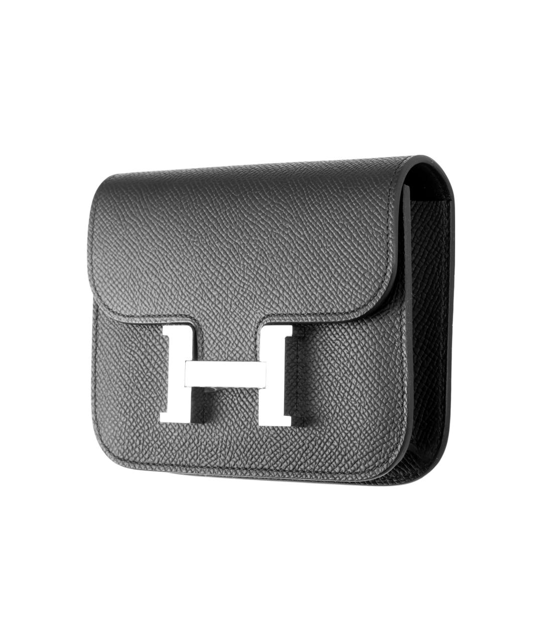 HERMES Черная кожаная поясная сумка, фото 2