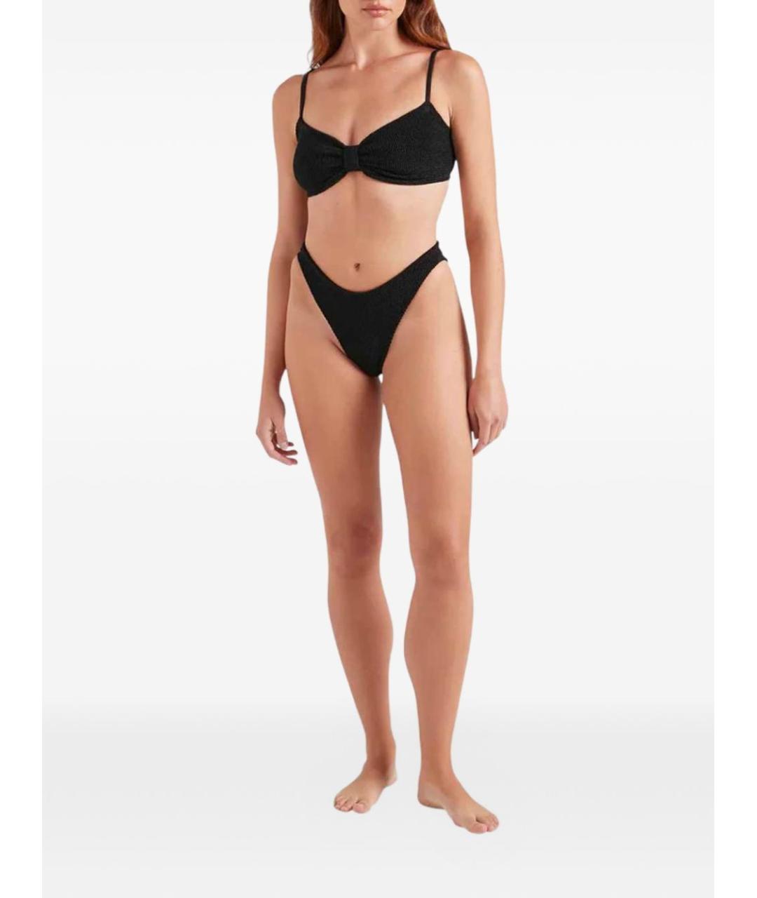 HUNZA G Черный купальник, фото 2