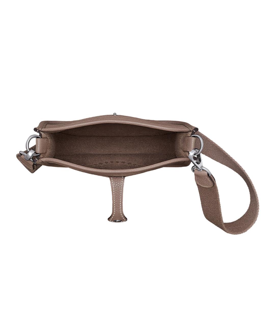 HERMES Коричневая кожаная сумка через плечо, фото 2