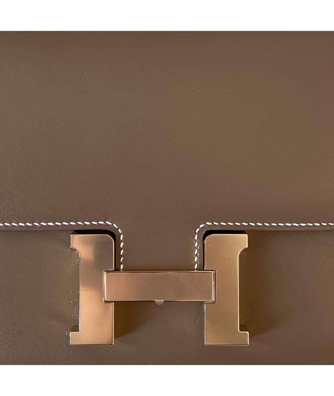 HERMES Коричневая сумка через плечо, фото 3
