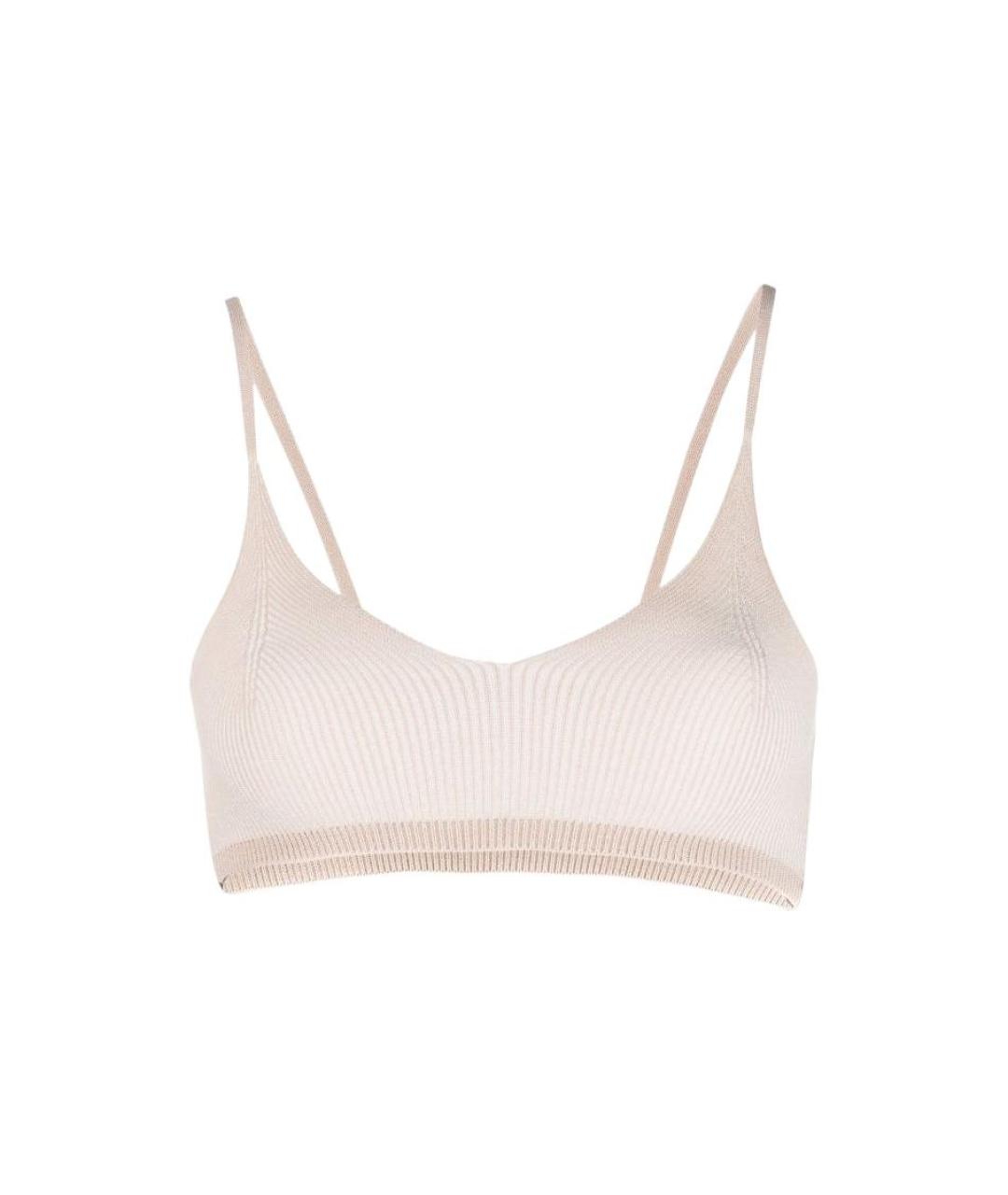 JACQUEMUS Бежевая майка, фото 1