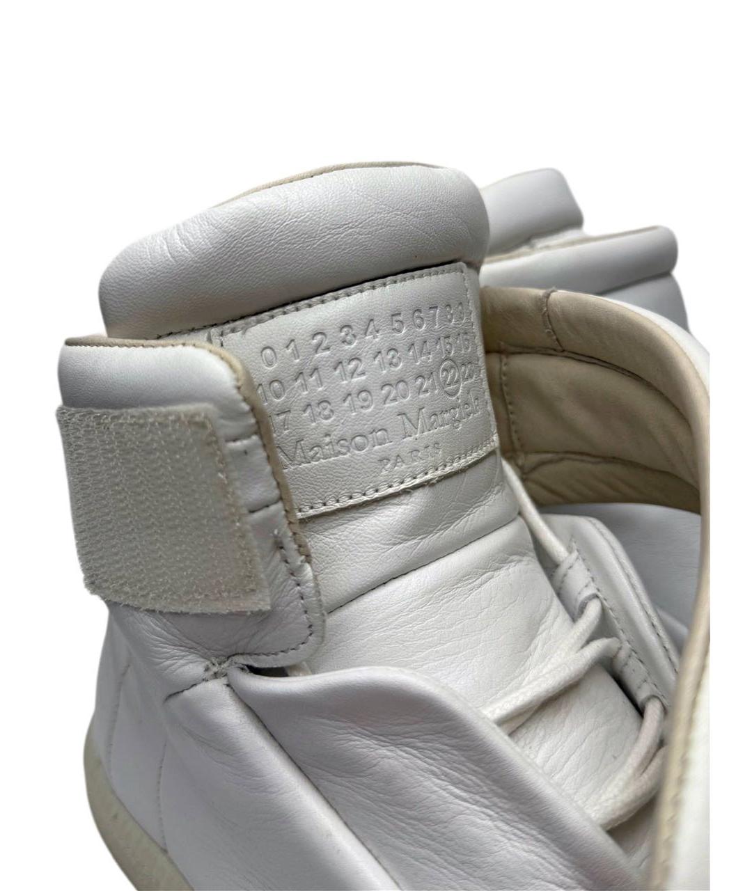 MAISON MARGIELA Белые кожаные кроссовки, фото 6
