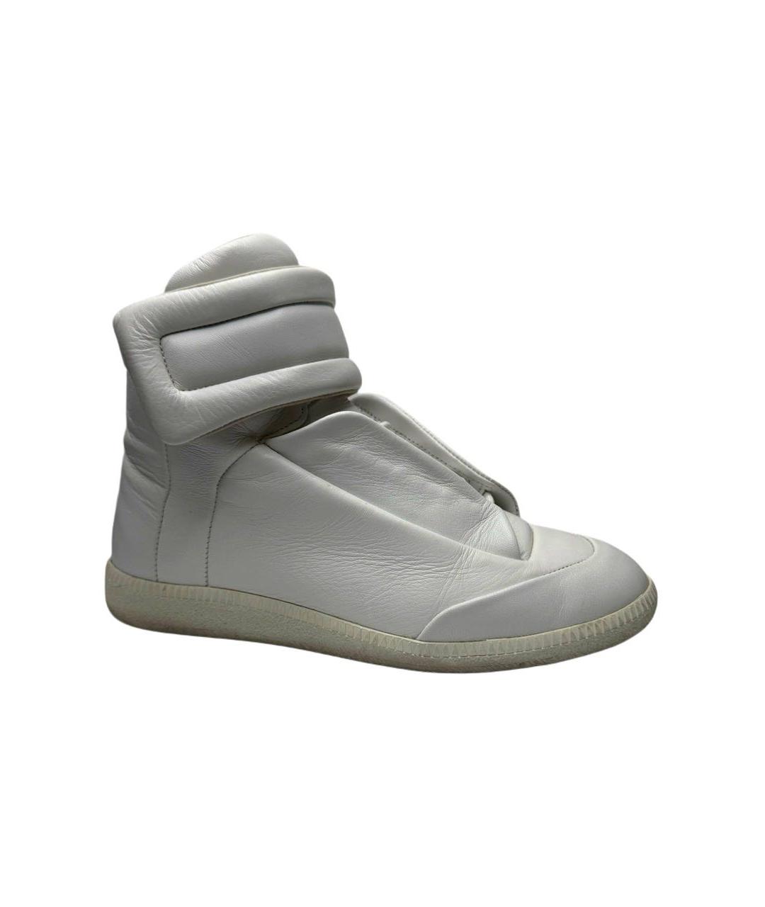 MAISON MARGIELA Белые кожаные кроссовки, фото 1