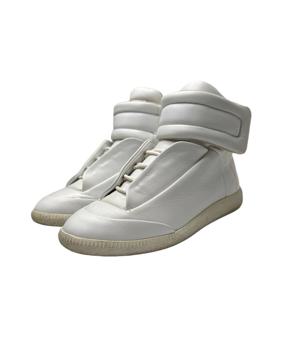 MAISON MARGIELA Белые кожаные кроссовки, фото 2