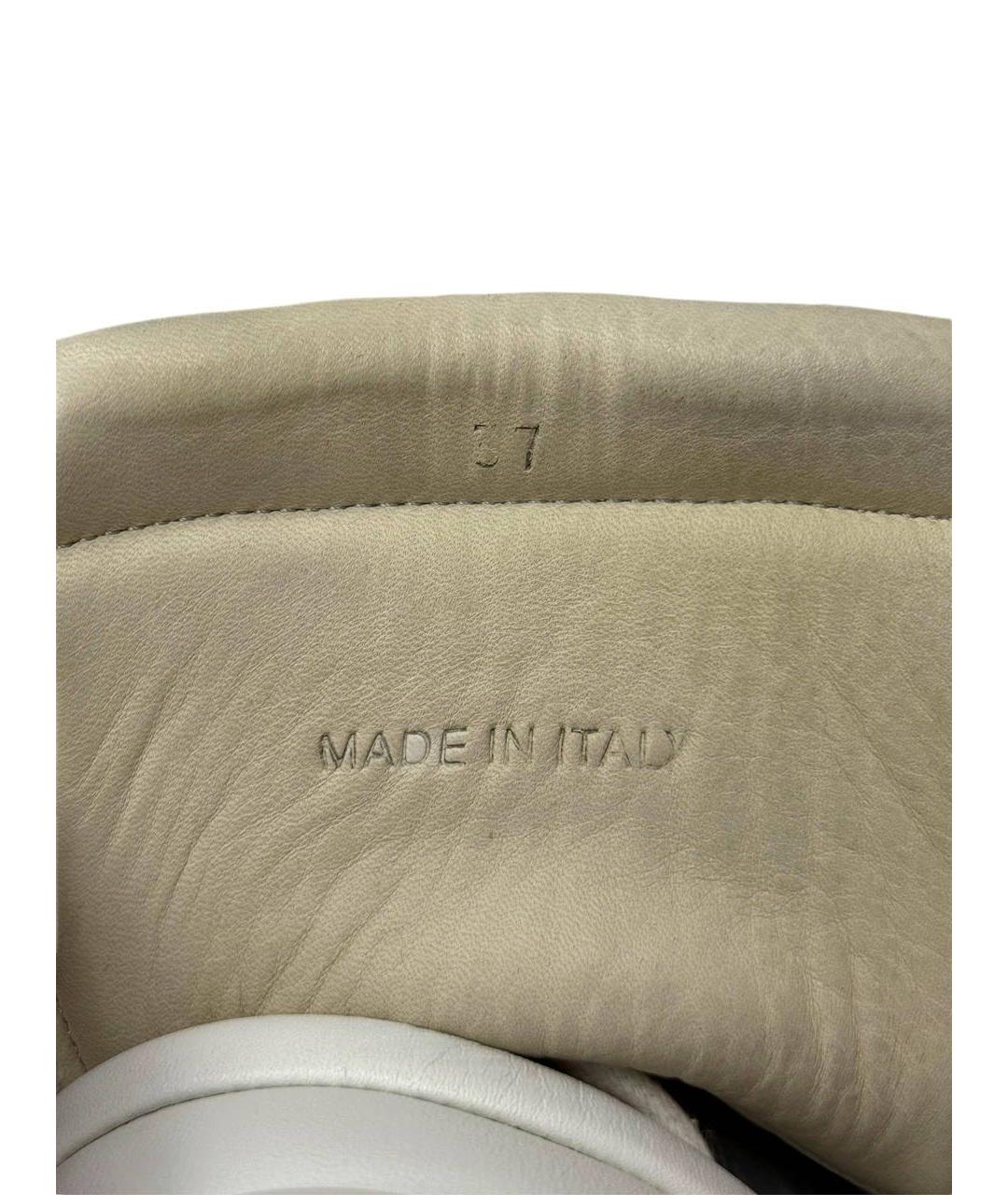 MAISON MARGIELA Белые кожаные кроссовки, фото 8