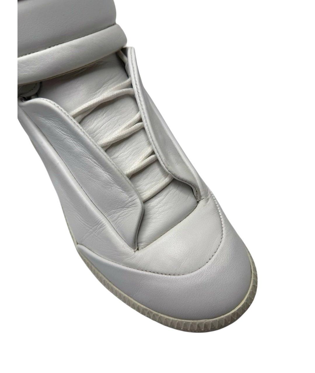 MAISON MARGIELA Белые кожаные кроссовки, фото 5