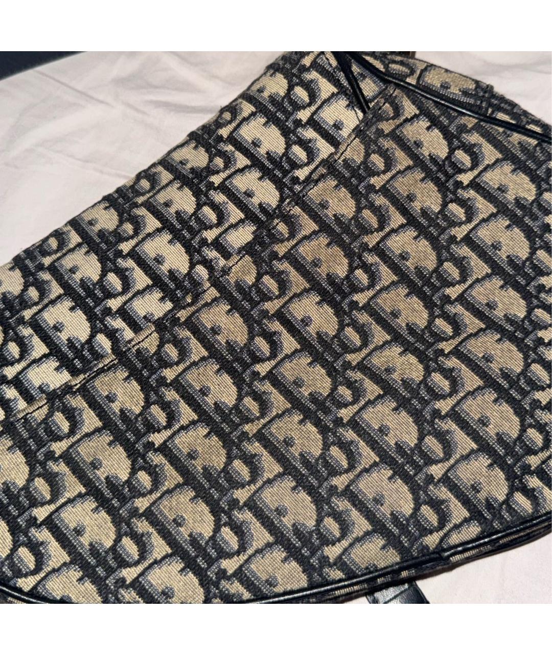 CHRISTIAN DIOR Темно-синяя сумка с короткими ручками, фото 5