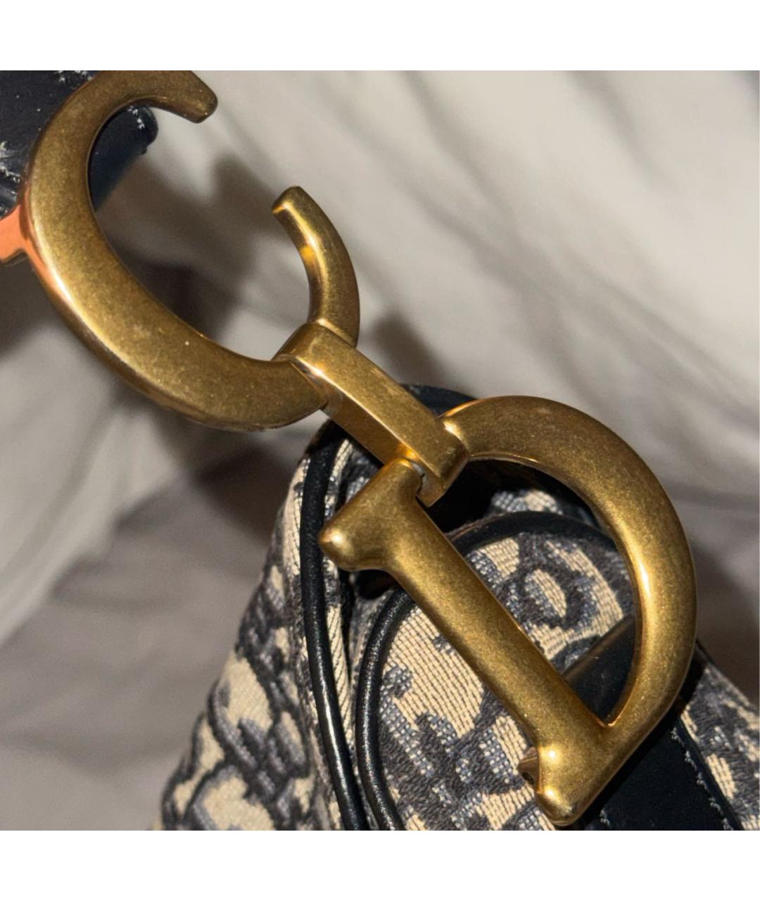 CHRISTIAN DIOR Темно-синяя сумка с короткими ручками, фото 4