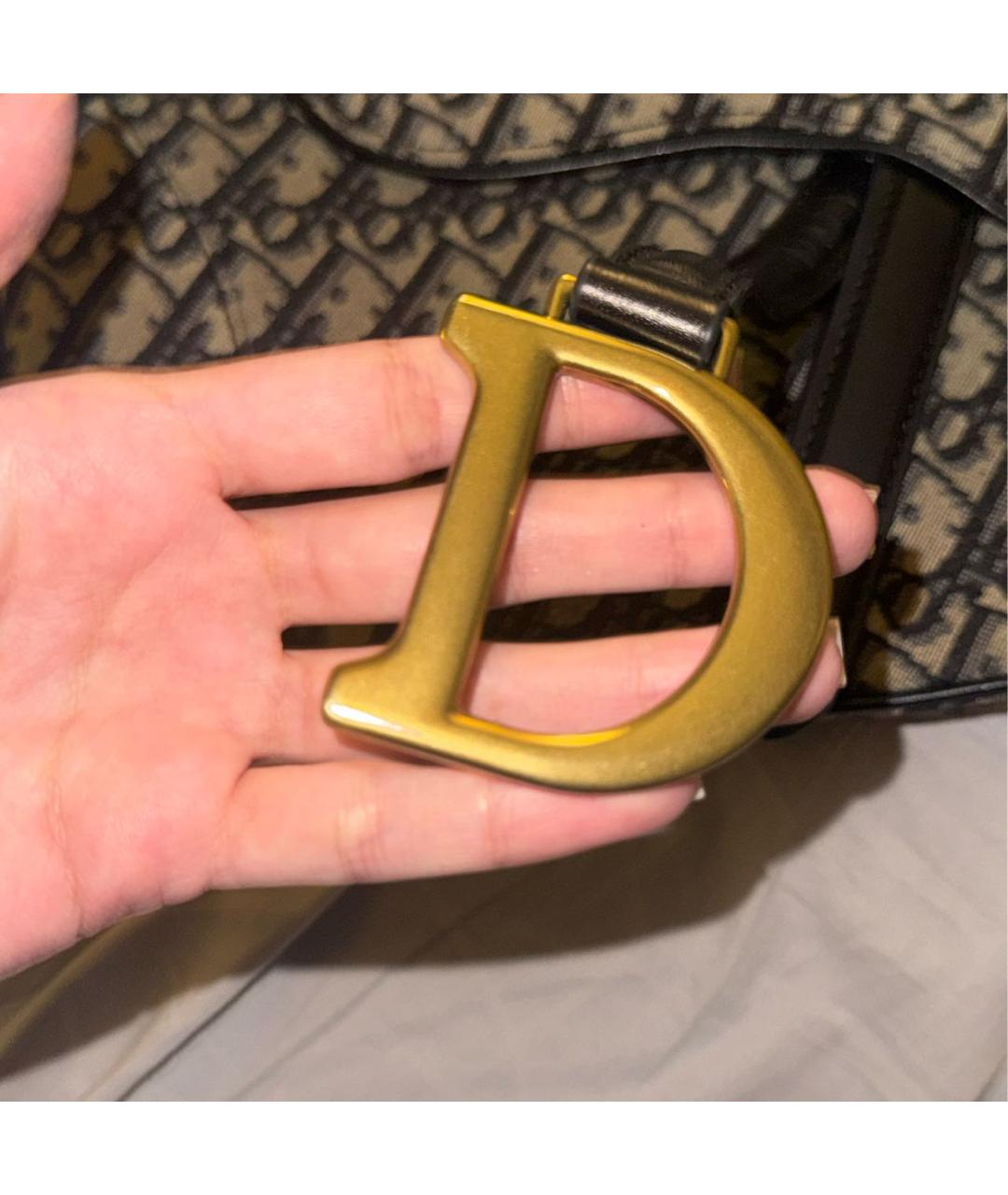 CHRISTIAN DIOR Темно-синяя сумка с короткими ручками, фото 6