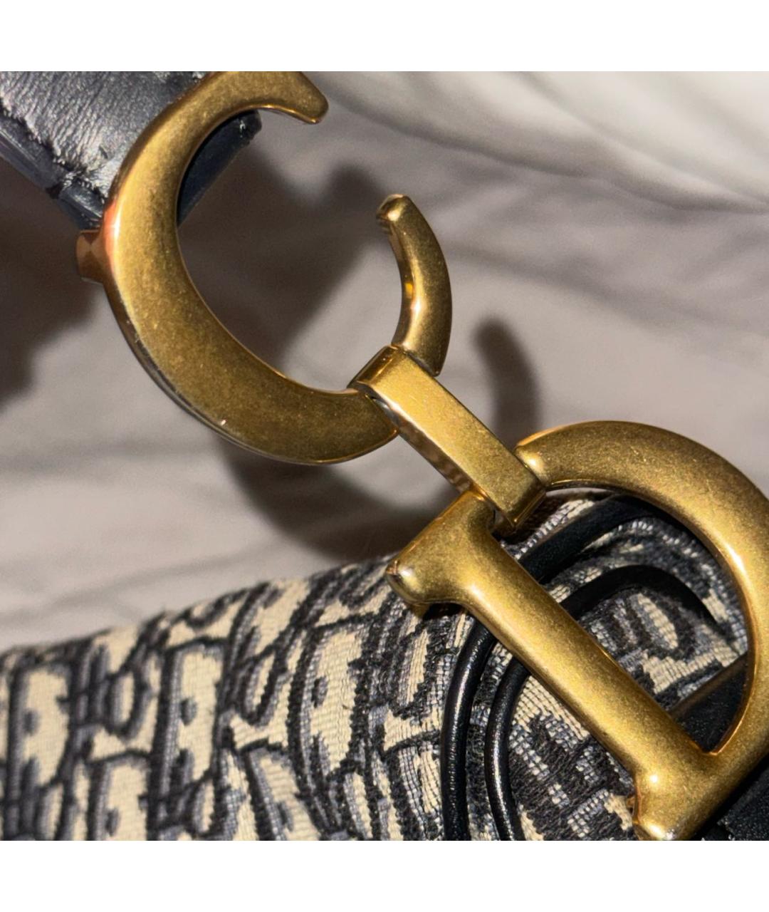 CHRISTIAN DIOR Темно-синяя сумка с короткими ручками, фото 3