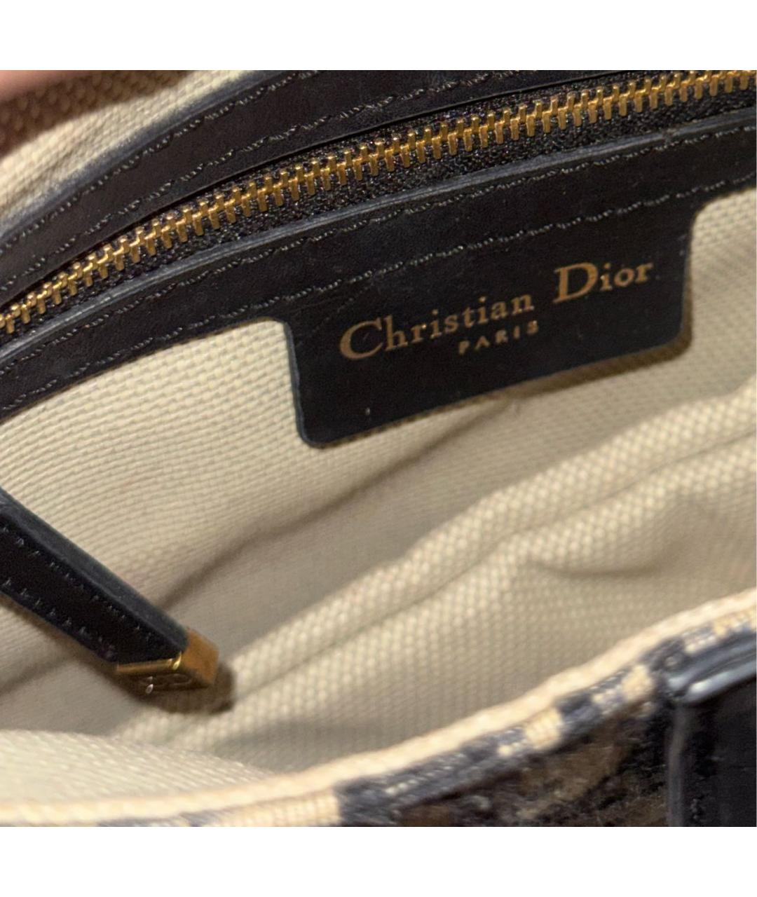 CHRISTIAN DIOR Темно-синяя сумка с короткими ручками, фото 7