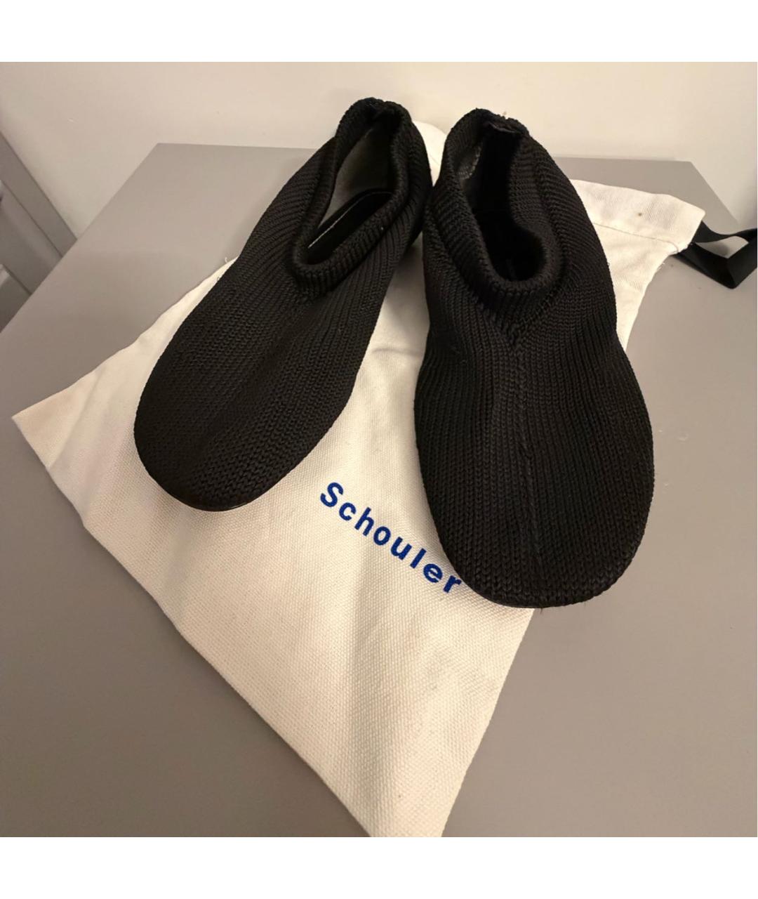 PROENZA SCHOULER Черные текстильные балетки, фото 2