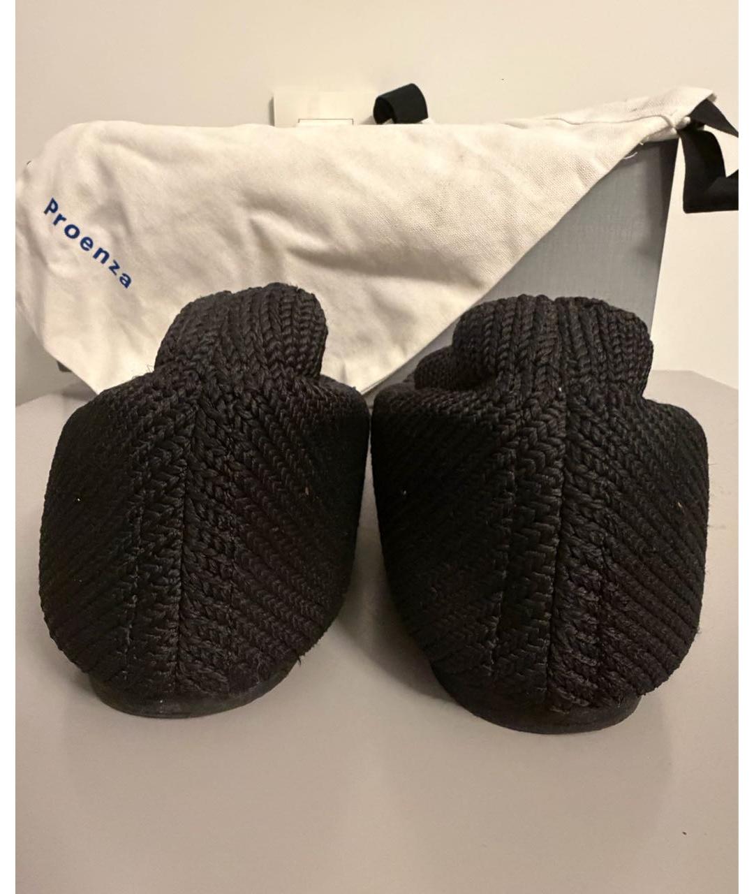 PROENZA SCHOULER Черные текстильные балетки, фото 4