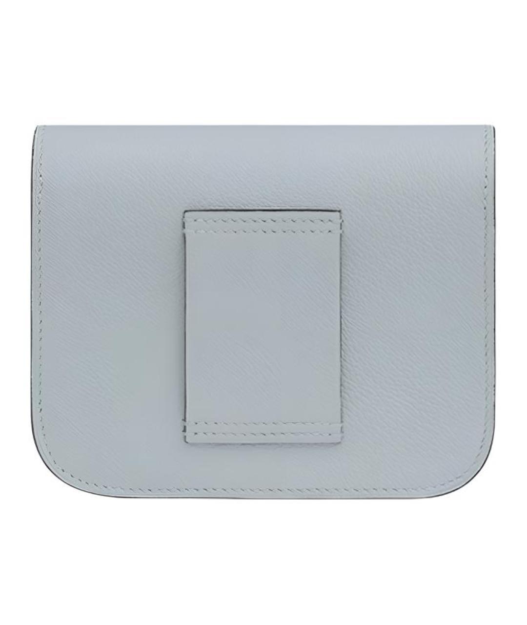 HERMES Голубая кожаная поясная сумка, фото 2