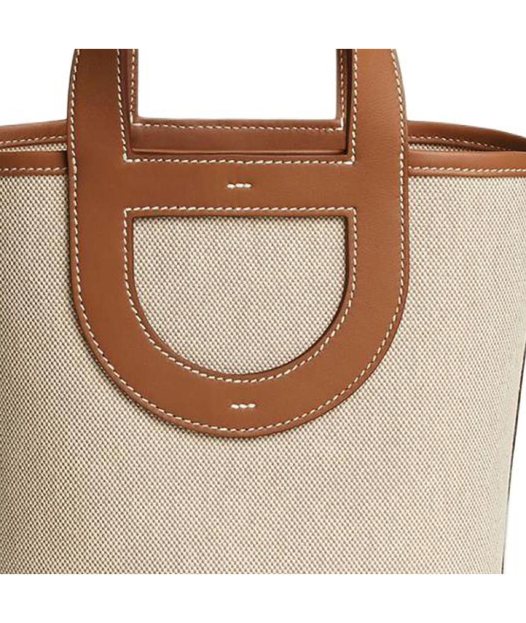 HERMES Бежевая сумка тоут, фото 3