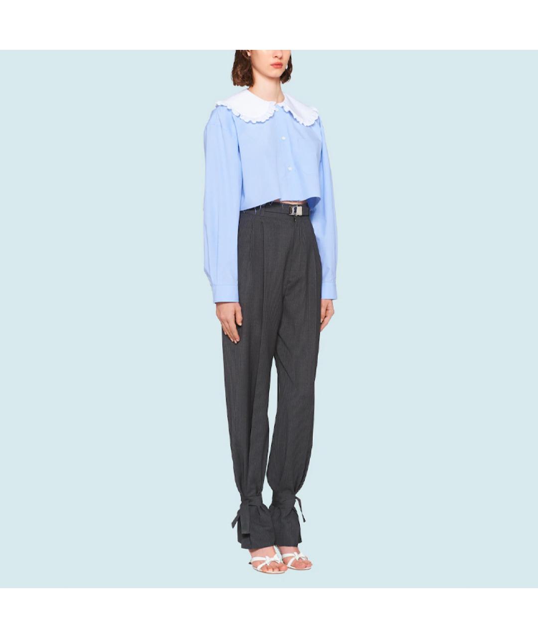 MIU MIU Голубая рубашка, фото 2