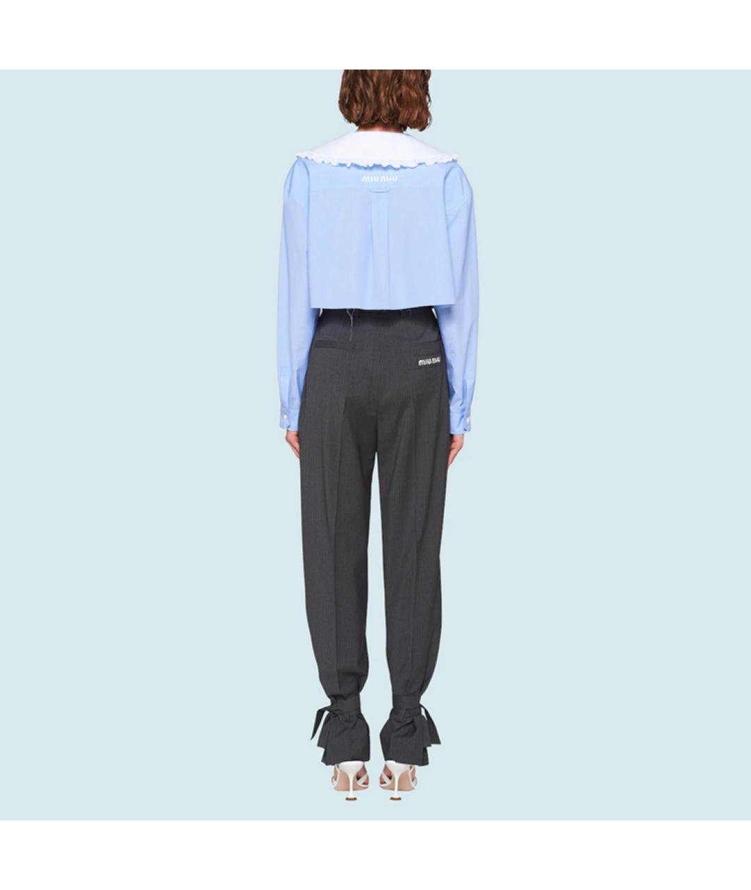 MIU MIU Голубая рубашка, фото 3