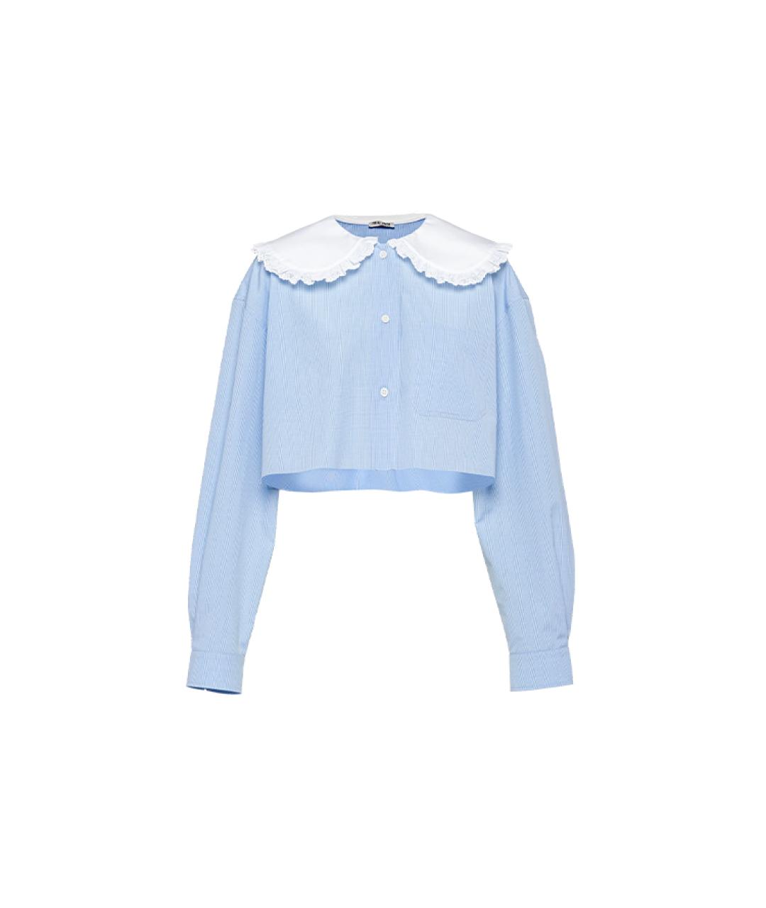 MIU MIU Голубая рубашка, фото 6