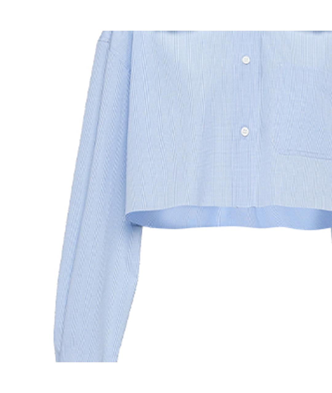 MIU MIU Голубая рубашка, фото 5
