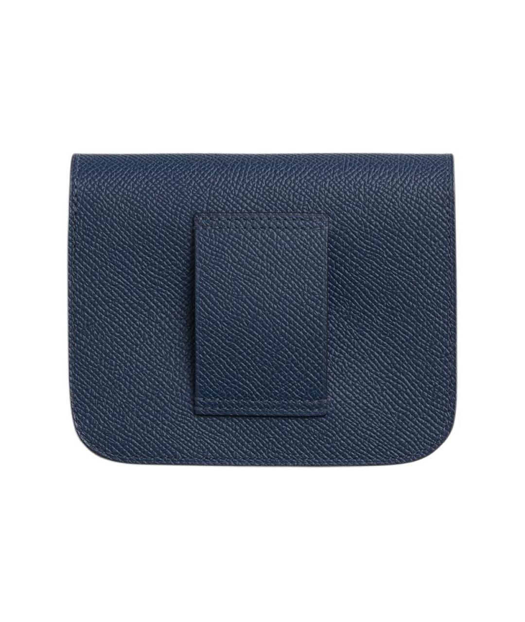 HERMES Синяя кожаная поясная сумка, фото 2