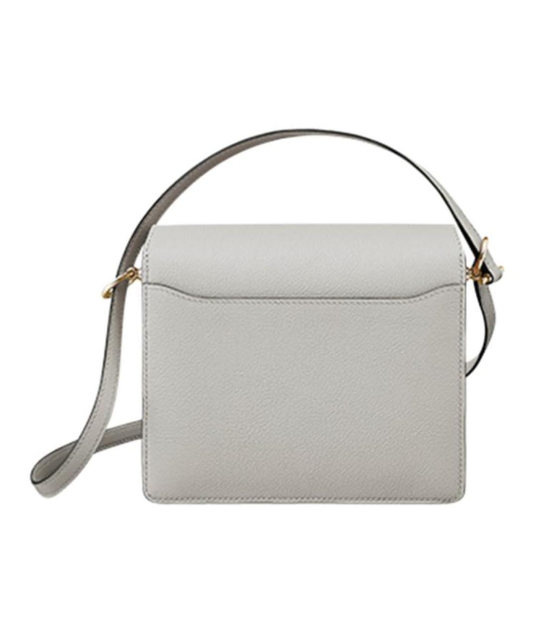 HERMES Серая кожаная сумка через плечо, фото 2