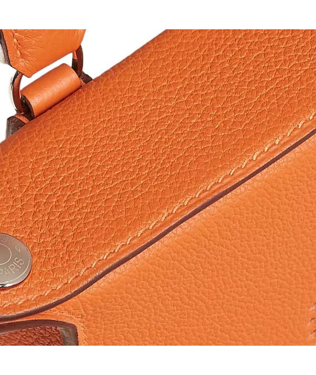 HERMES Оранжевая сумка на плечо, фото 5