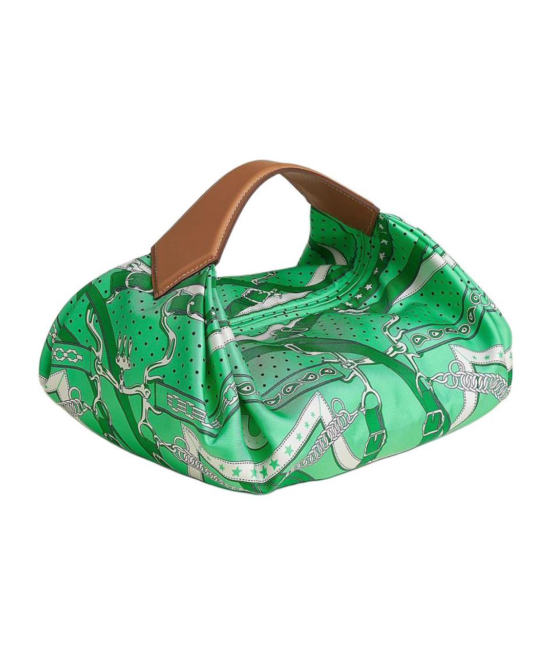 HERMES Зеленая сумка через плечо, фото 2