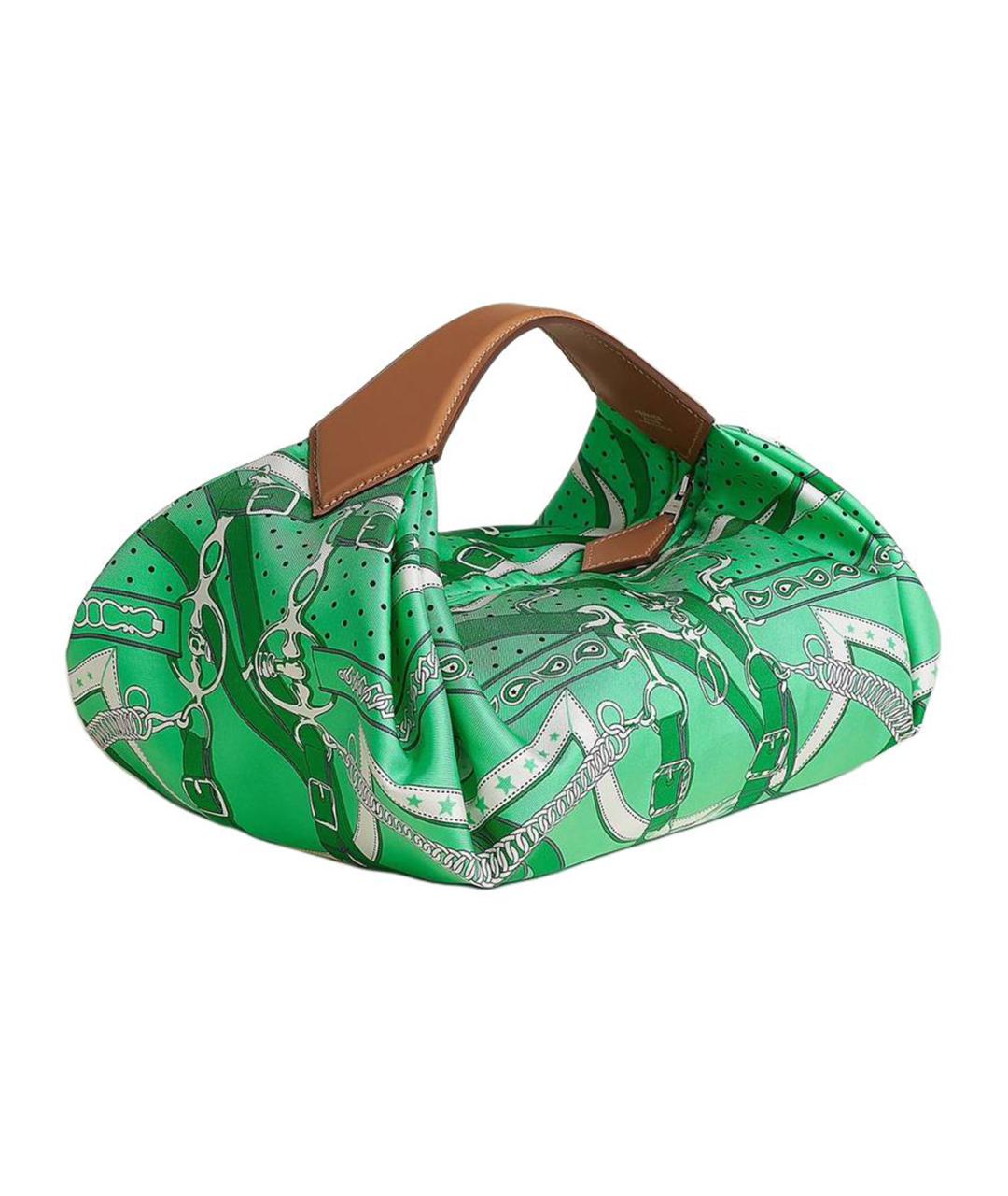 HERMES Зеленая сумка через плечо, фото 3