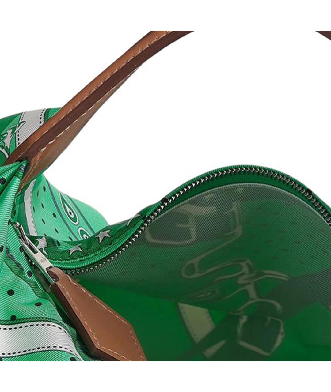 HERMES Зеленая сумка через плечо, фото 4