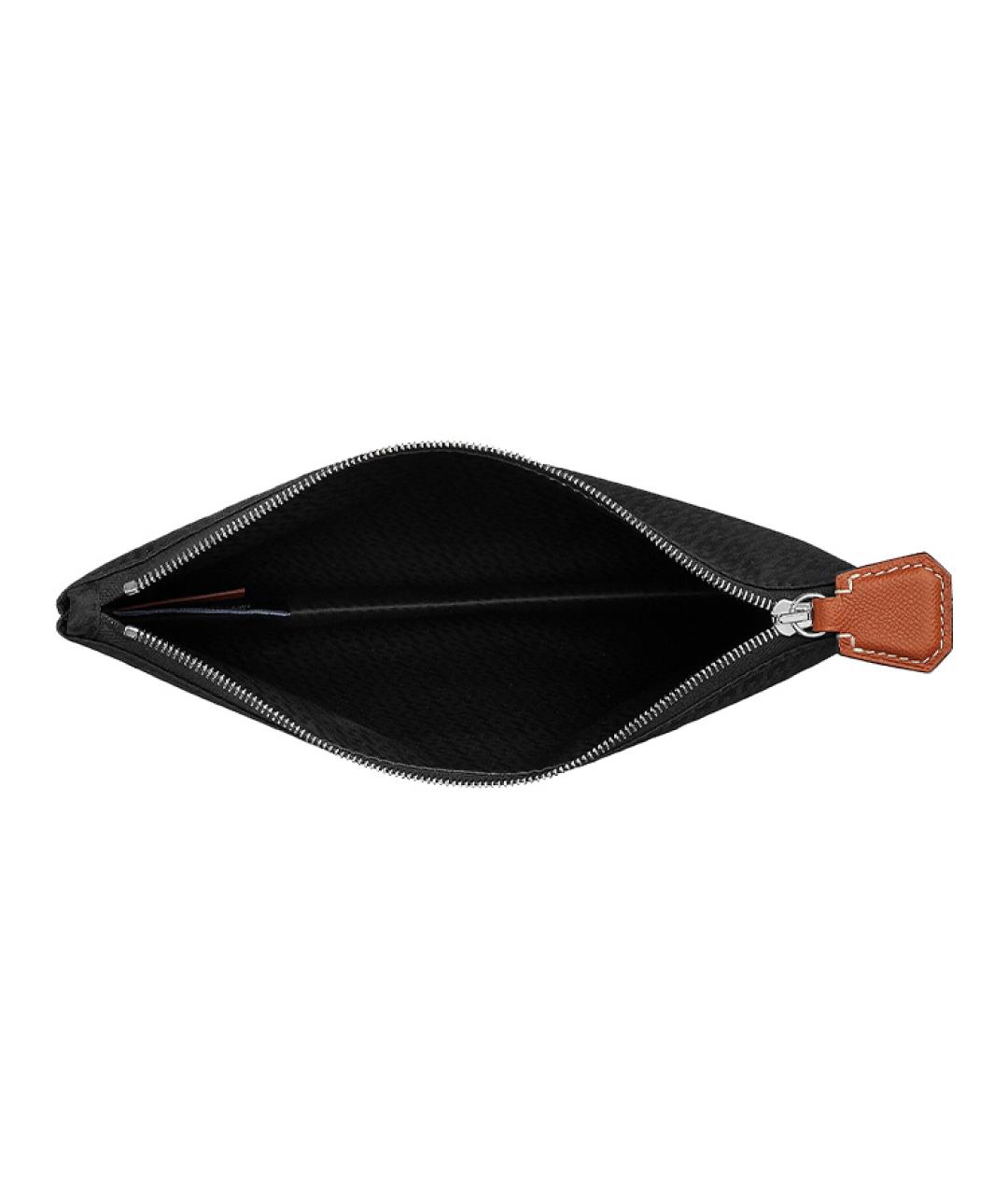 HERMES Черная косметичка, фото 3