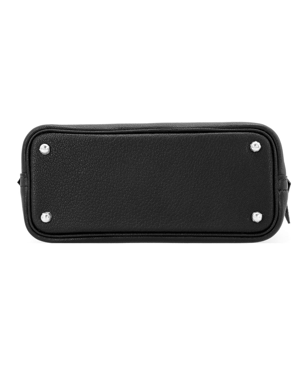 HERMES Черная кожаная сумка через плечо, фото 3