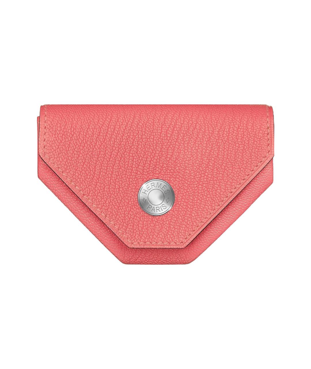 HERMES Коралловый кожаный кошелек, фото 1