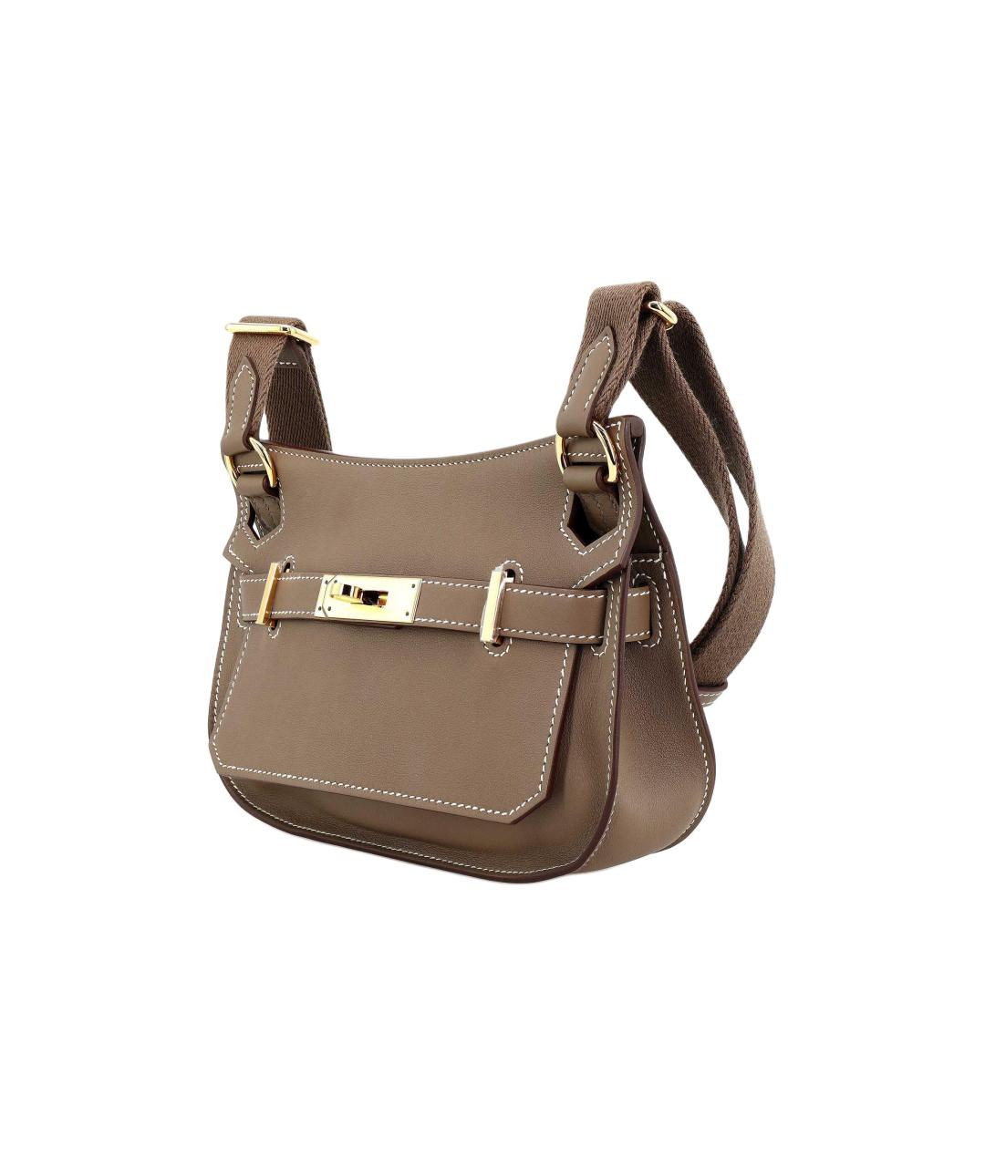 HERMES Коричневая кожаная сумка через плечо, фото 3