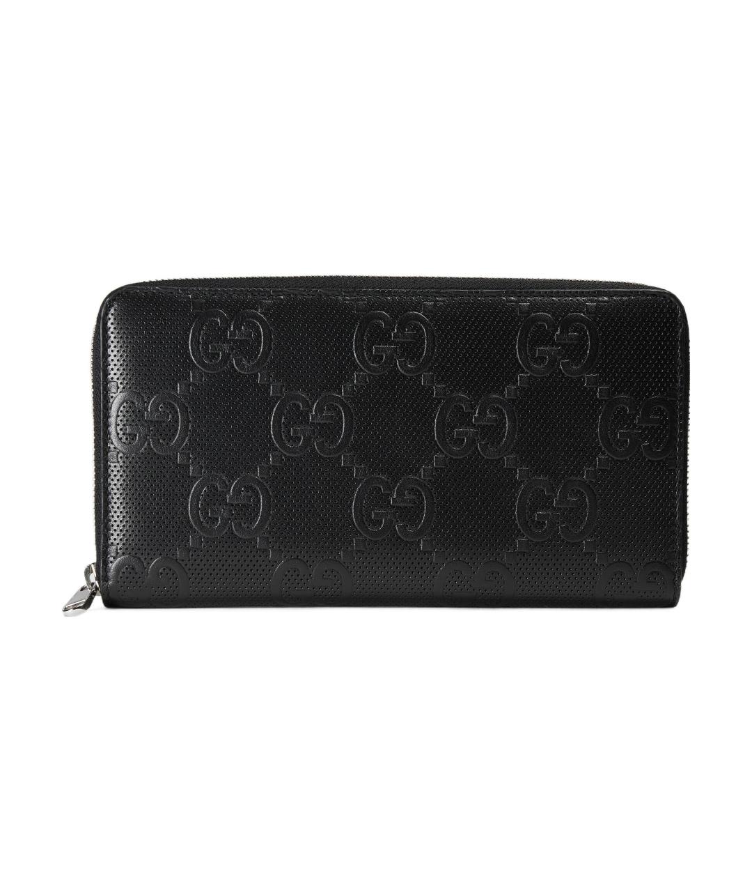 GUCCI Черный кожаный кошелек, фото 1