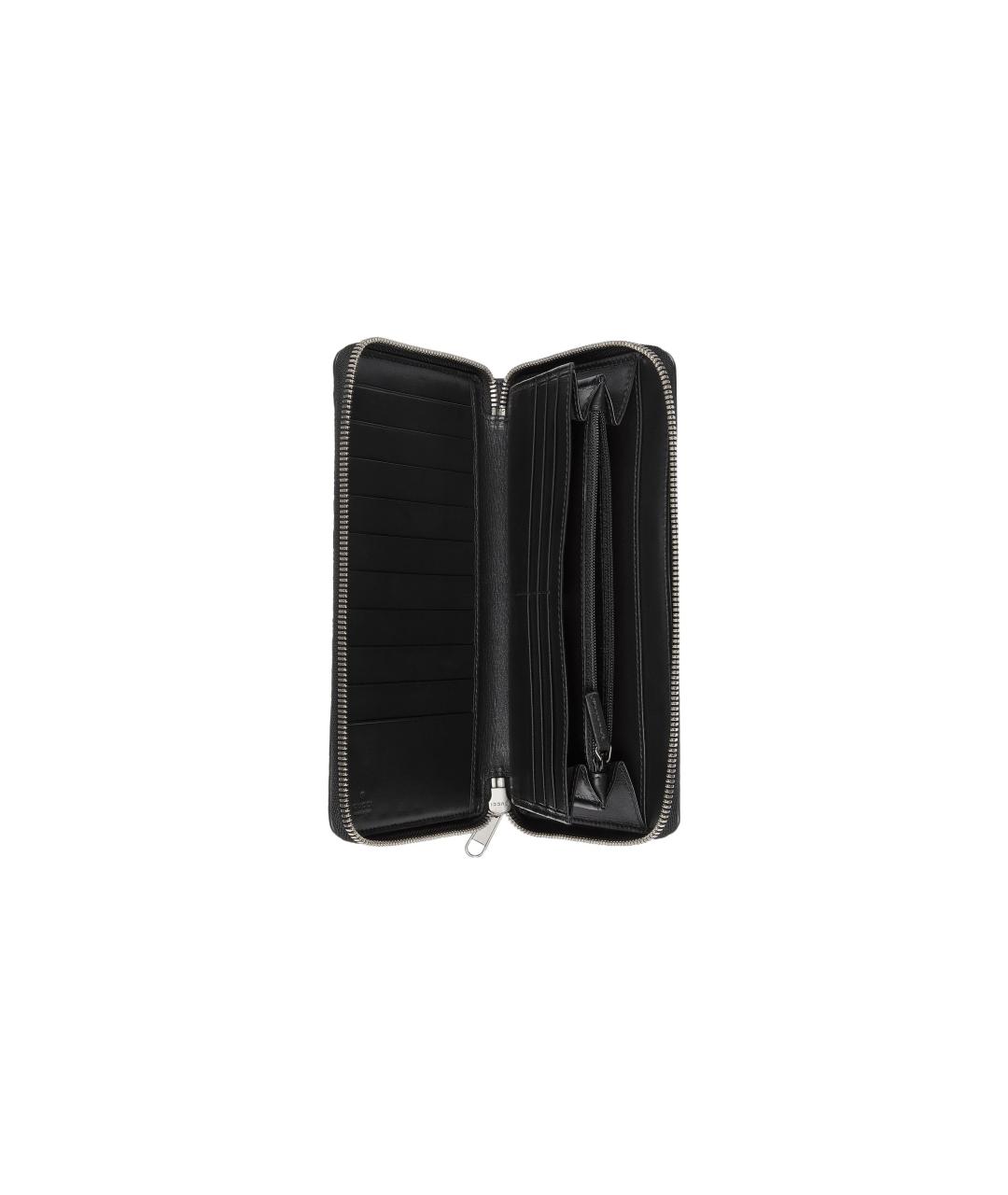 GUCCI Черный кожаный кошелек, фото 4