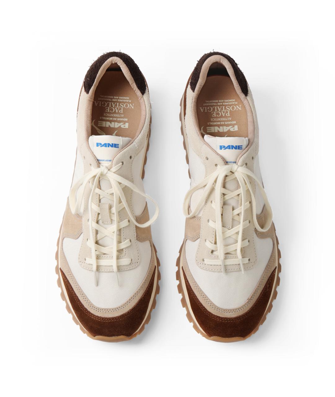PANE Бежевые синтетические кроссовки, фото 4