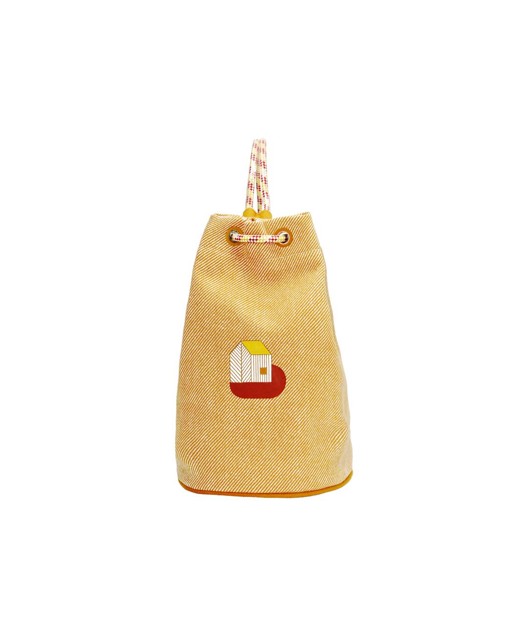 HERMES Желтая косметичка, фото 5