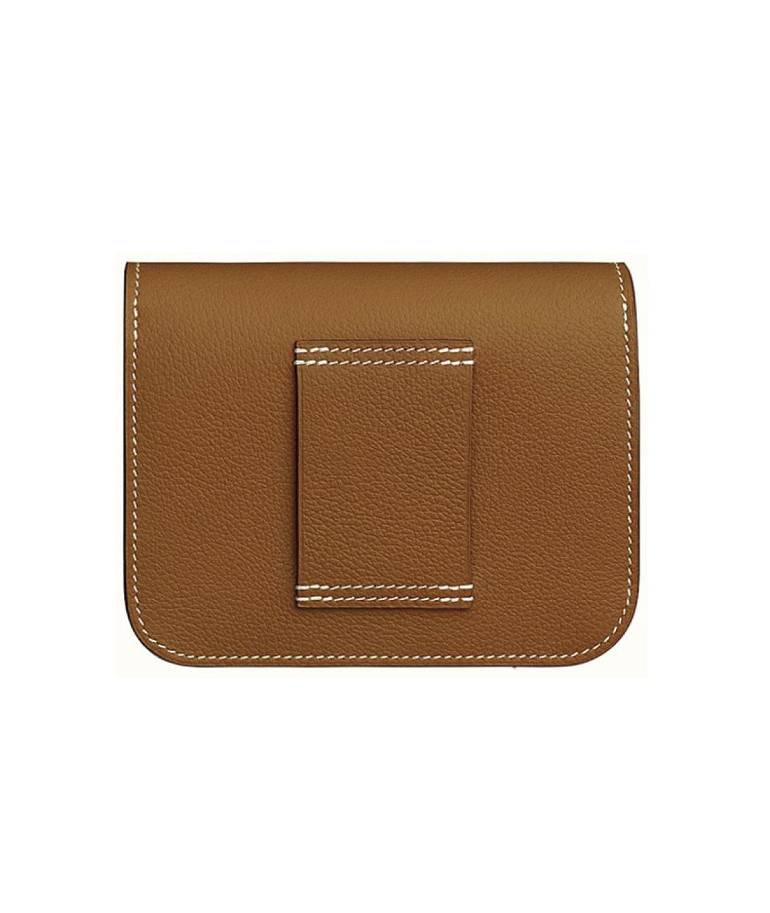 HERMES Коричневая кожаная поясная сумка, фото 2