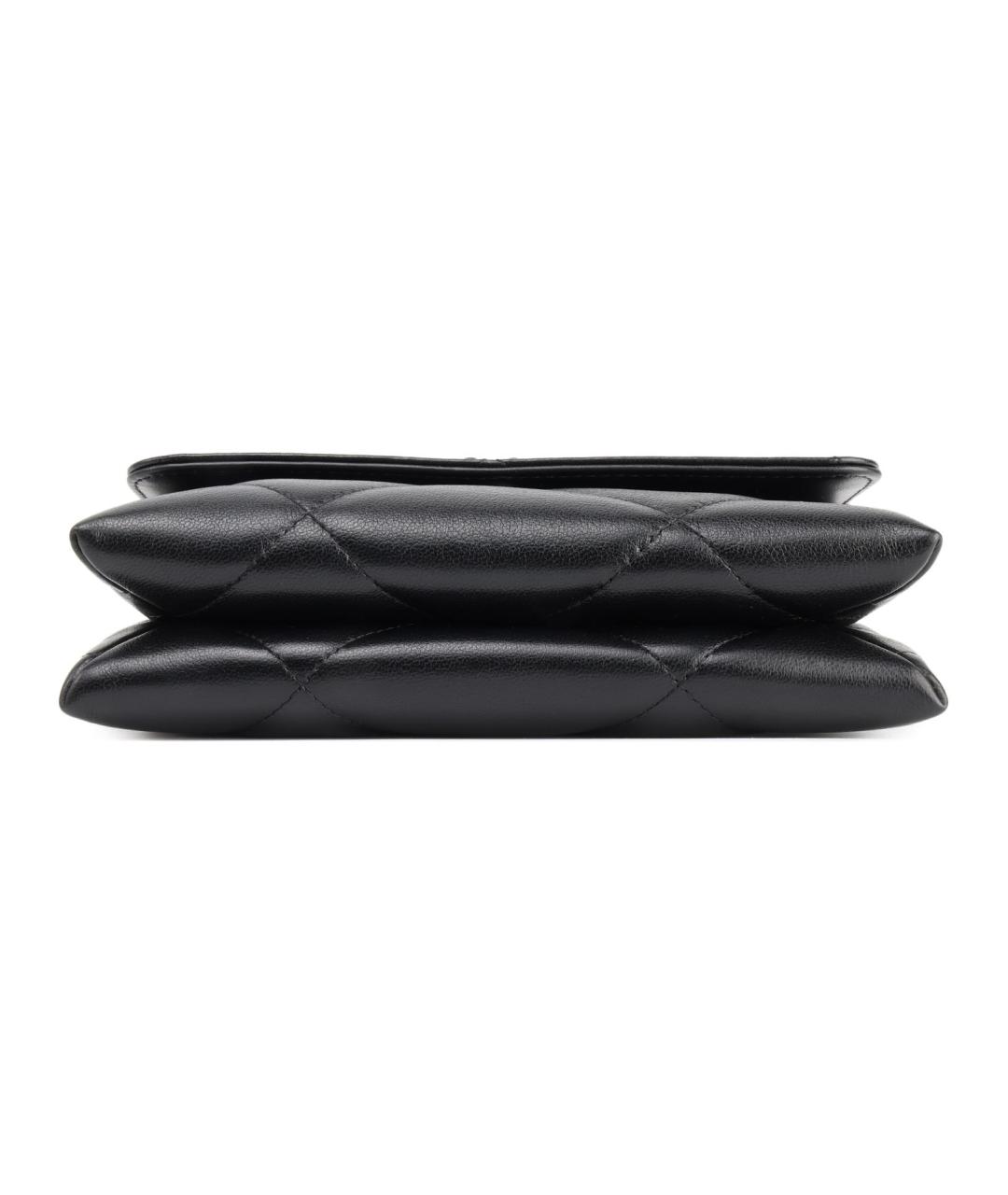 CHANEL Черная кожаная сумка через плечо, фото 4