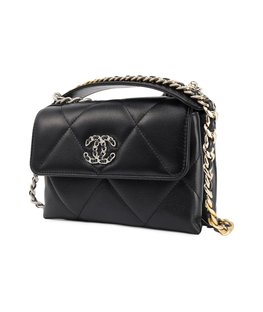CHANEL Черная кожаная сумка через плечо, фото 2