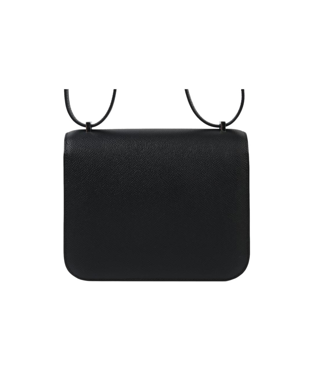 HERMES Черная кожаная сумка через плечо, фото 5