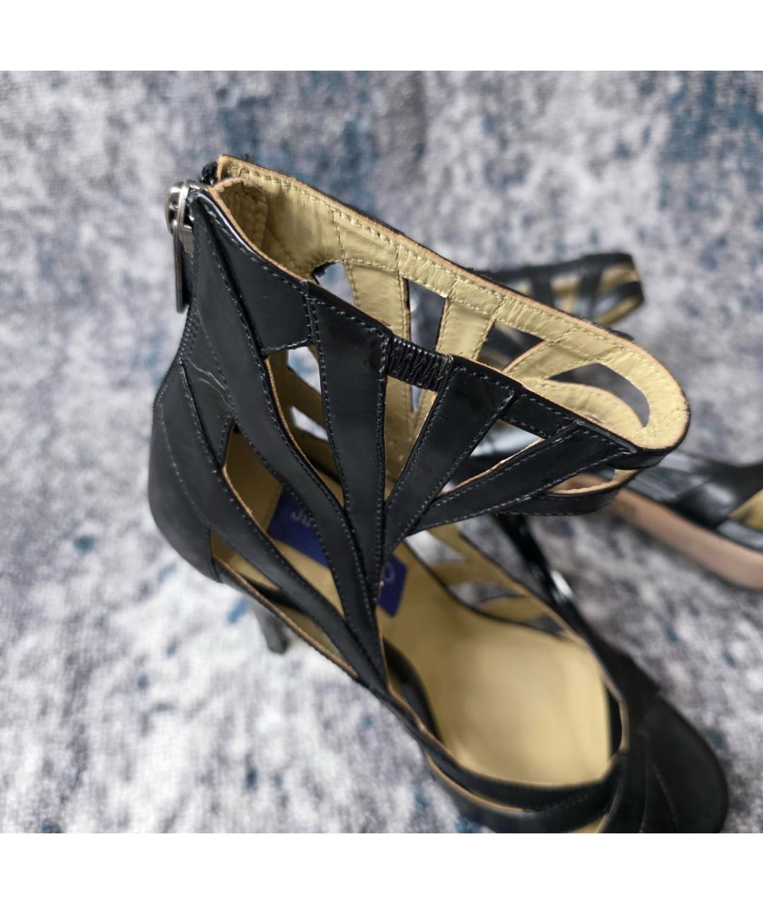 JIMMY CHOO Черные кожаные туфли, фото 8