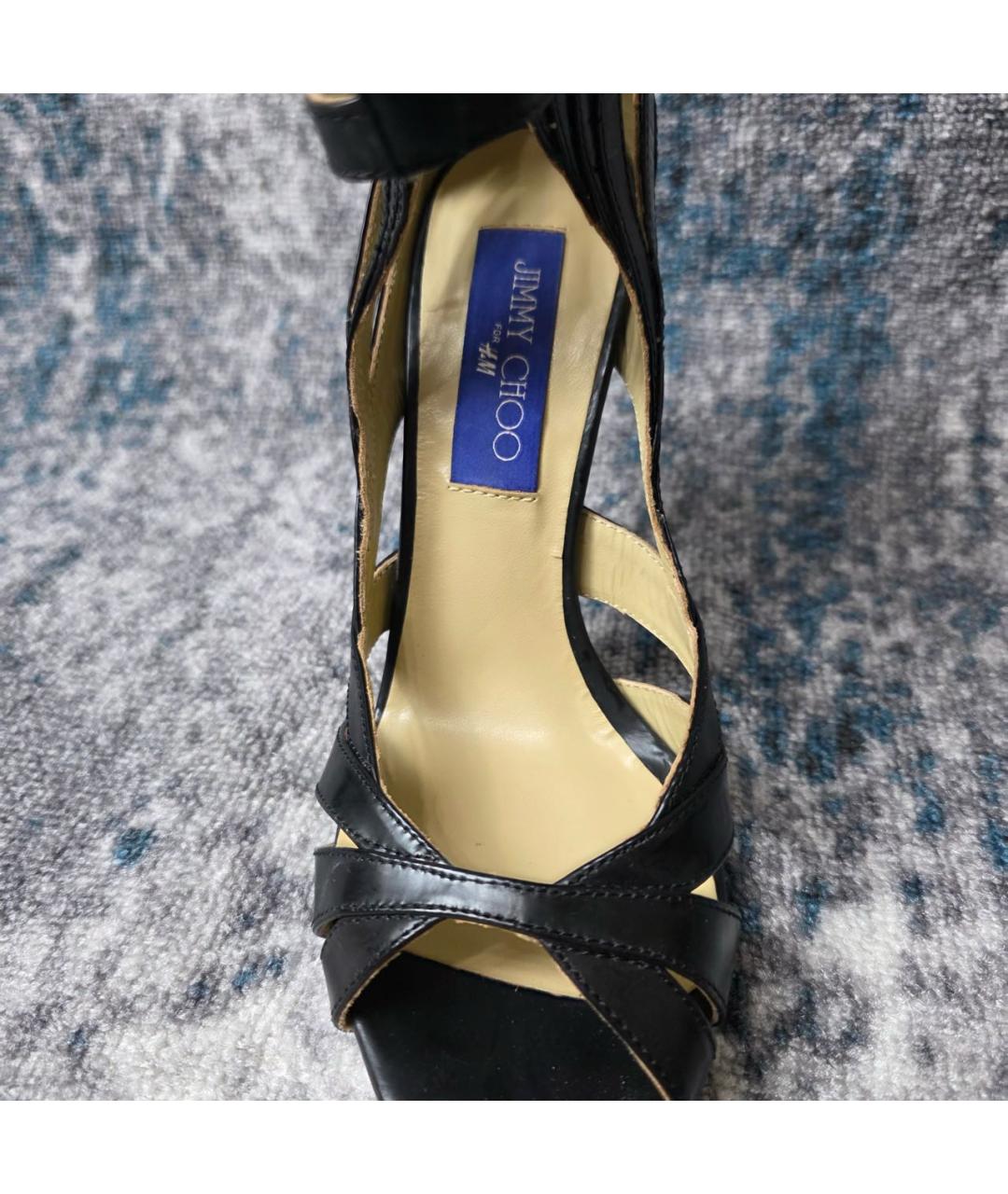 JIMMY CHOO Черные кожаные туфли, фото 3