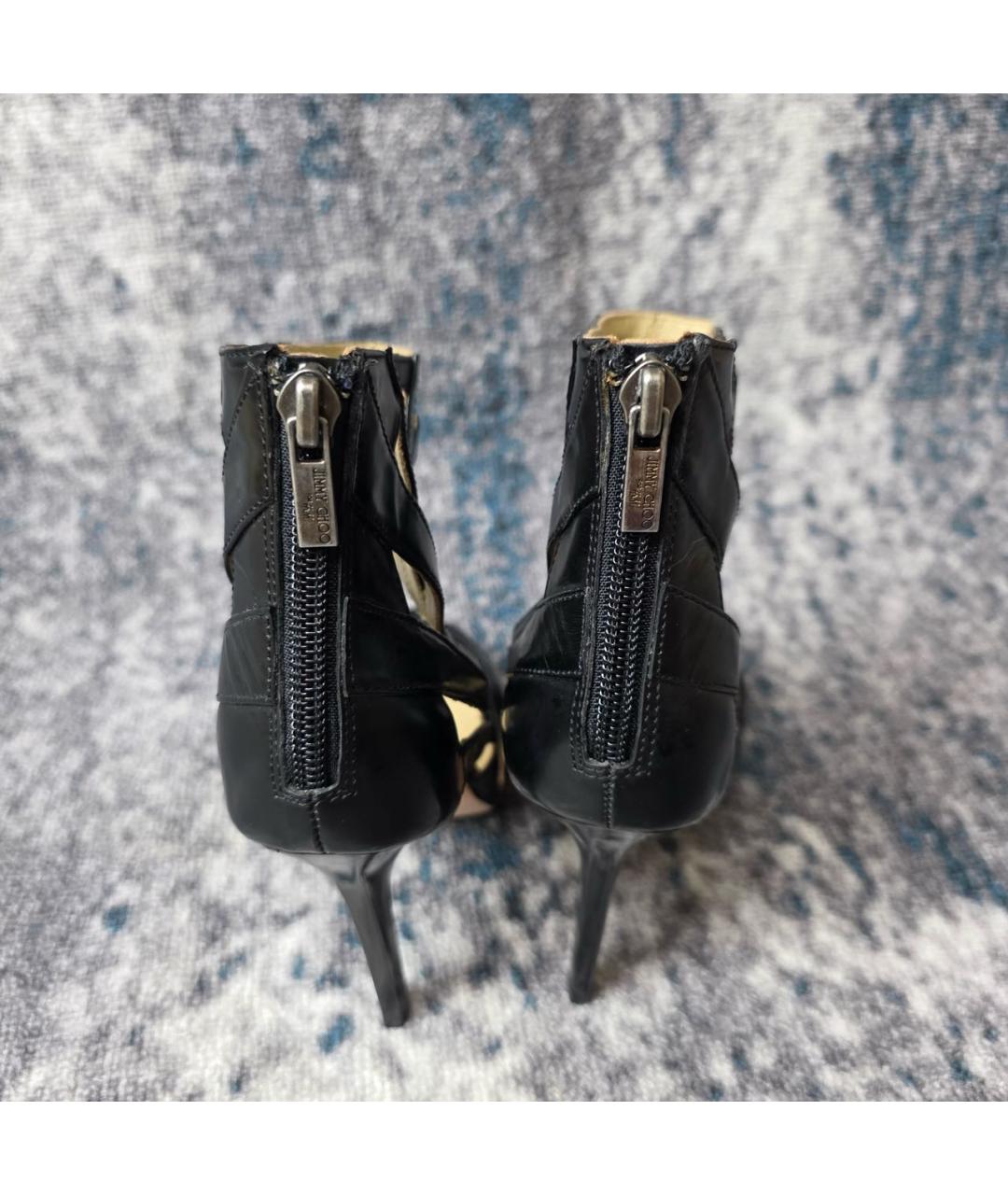 JIMMY CHOO Черные кожаные туфли, фото 4